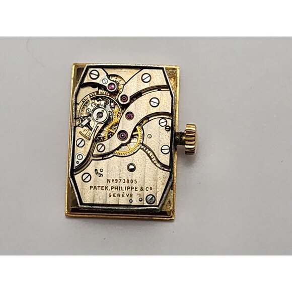 Vintage Patek Philippe 2404 Canape Art Deco Architectural 1950s 18K Rose Gold - Picture 16 of 16